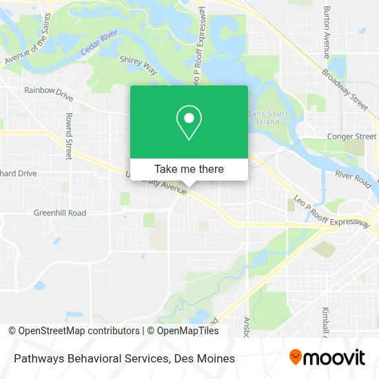 Pathways Behavioral Services map