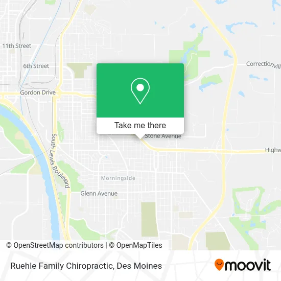 Ruehle Family Chiropractic map