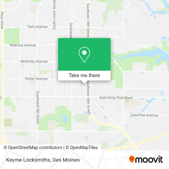Keyme Locksmiths map
