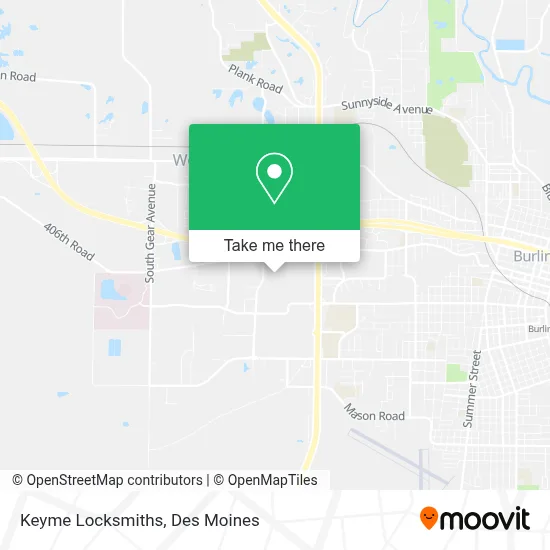 Keyme Locksmiths map