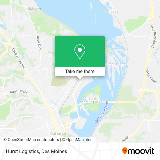 Hurst Logistics map