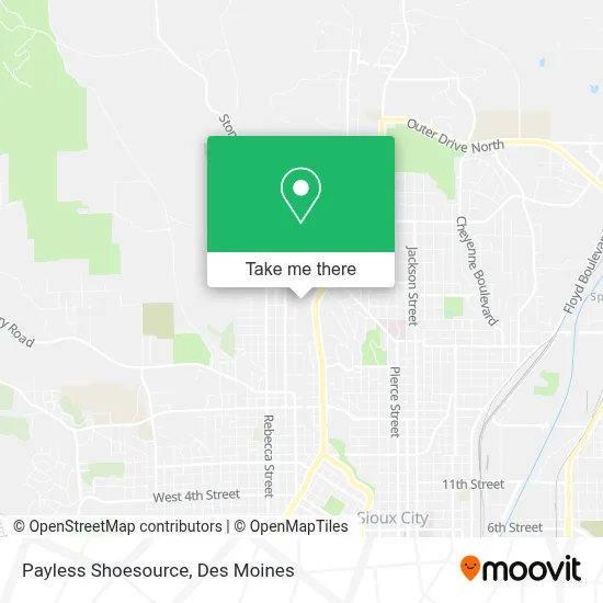 Payless Shoesource map