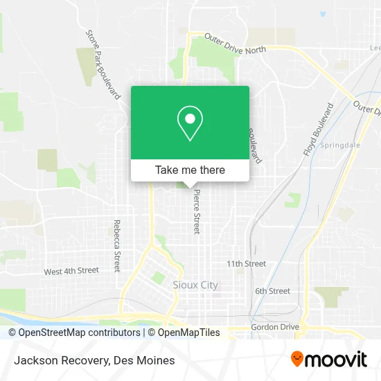 Jackson Recovery map