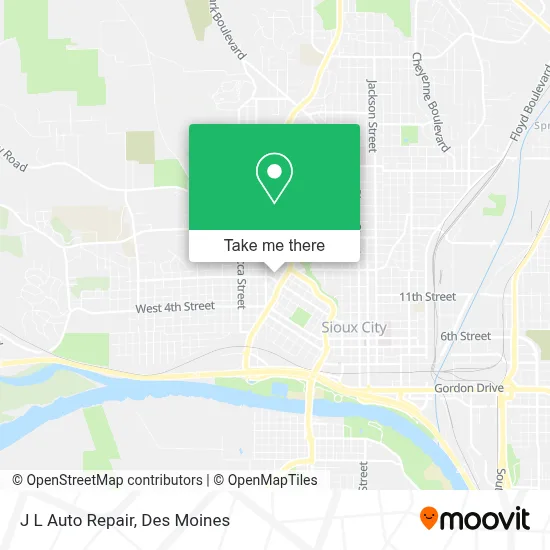 J L Auto Repair map