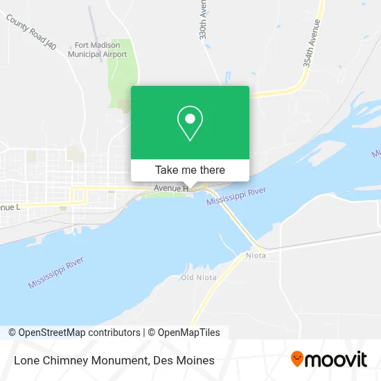 Lone Chimney Monument map