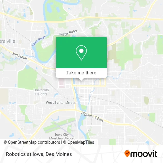 Robotics at Iowa map