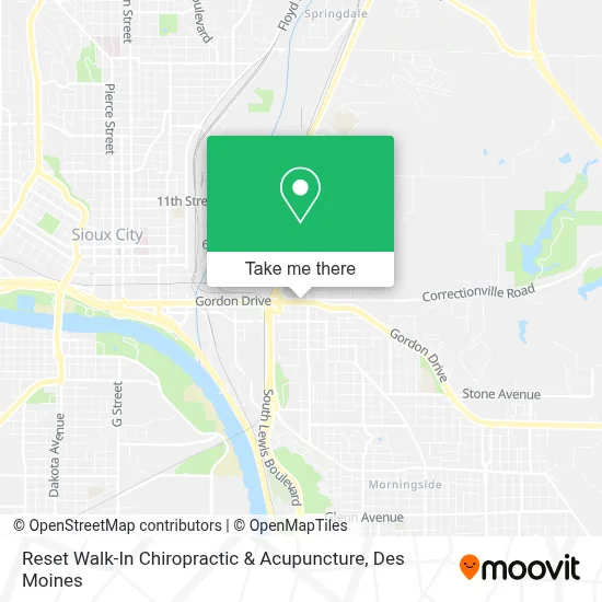 Reset Walk-In Chiropractic & Acupuncture map