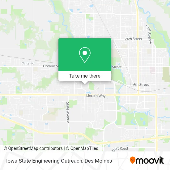 Iowa State Engineering Outreach map