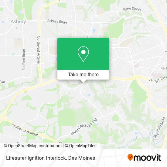 Lifesafer Ignition Interlock map