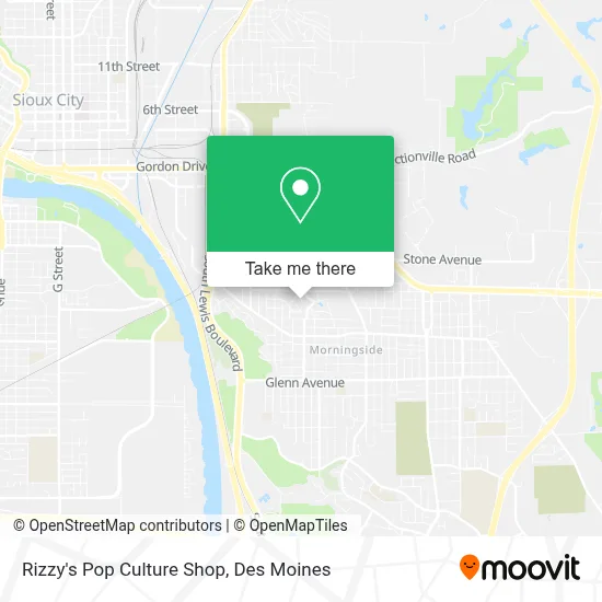 Rizzy's Pop Culture Shop map