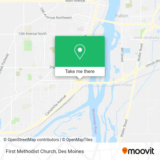 First Methodist Church map