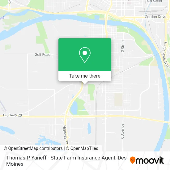 Thomas P Yaneff - State Farm Insurance Agent map