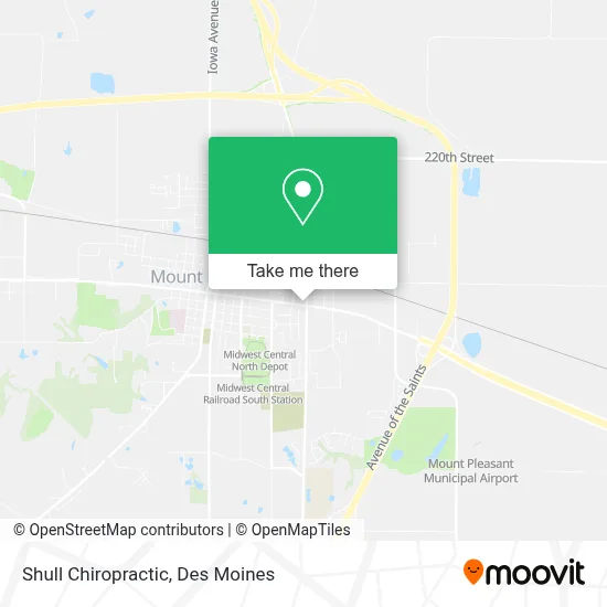 Shull Chiropractic map