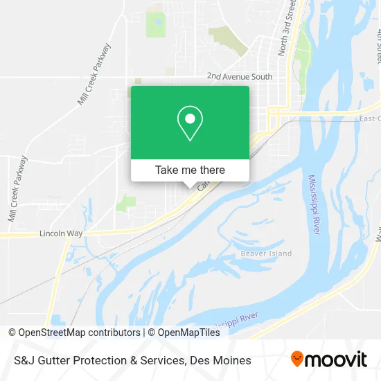 S&J Gutter Protection & Services map