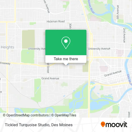 Tickled Turquoise Studio map
