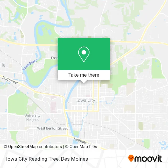 Iowa City Reading Tree map