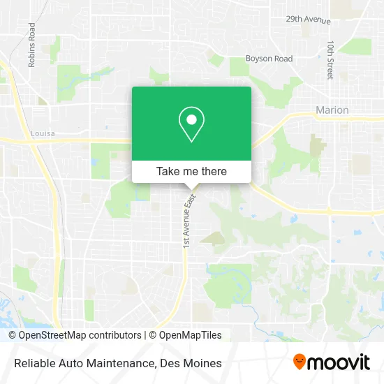 Reliable Auto Maintenance map