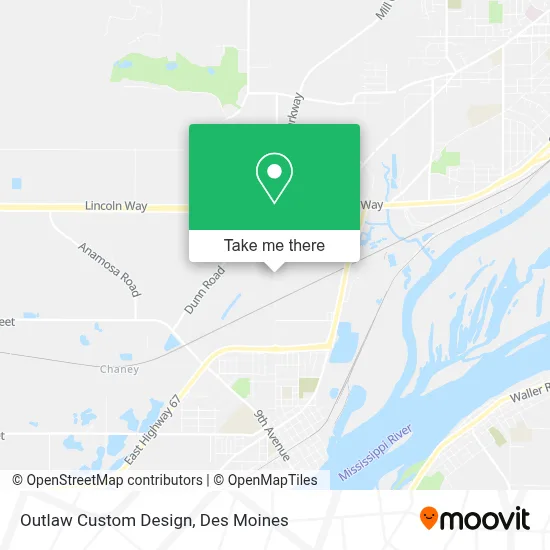 Outlaw Custom Design map