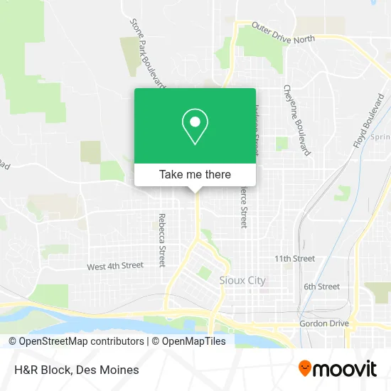 H&R Block map