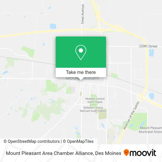Mount Pleasant Area Chamber Alliance map