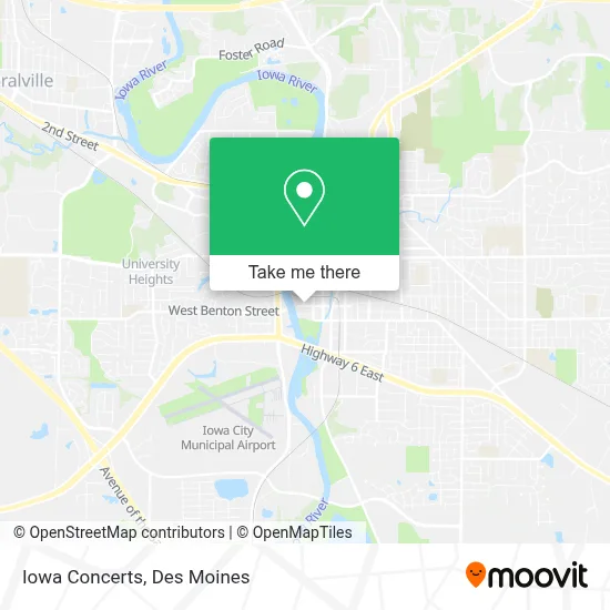 Iowa Concerts map