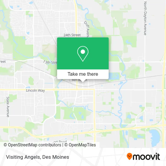 Visiting Angels map