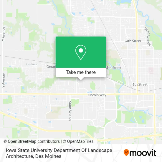 Iowa State University Department Of Landscape Architecture map