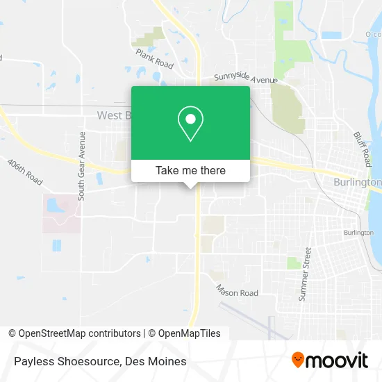 Payless Shoesource map