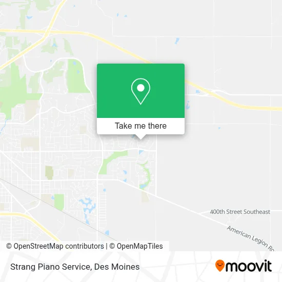 Strang Piano Service map
