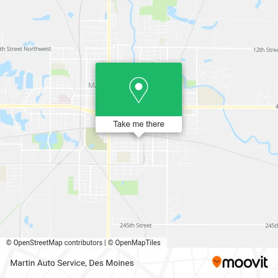 Martin Auto Service map