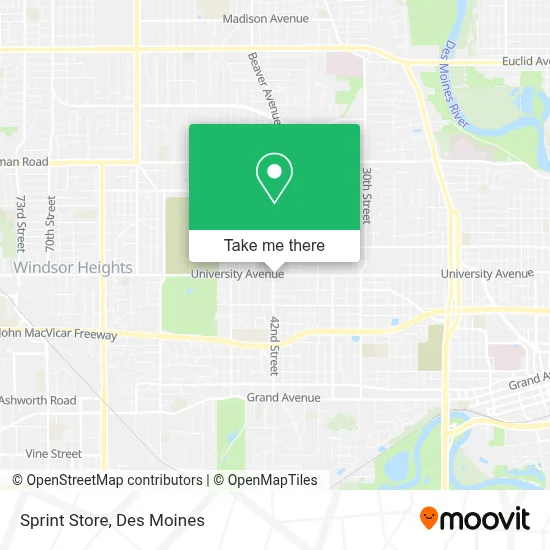 Sprint Store map