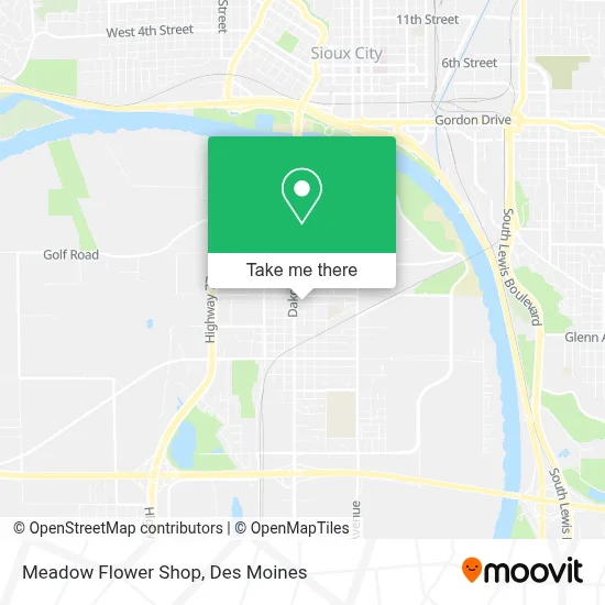Meadow Flower Shop map