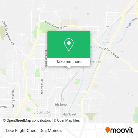 Take Flight Cheer map