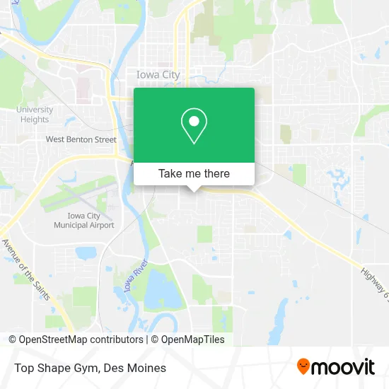 Top Shape Gym map