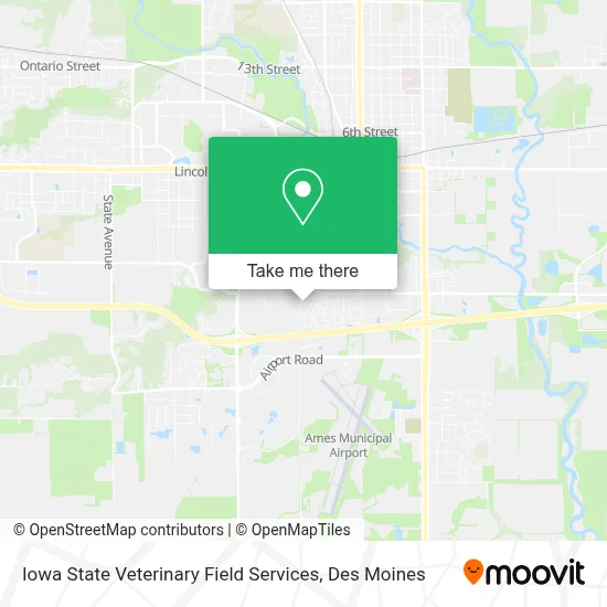 Iowa State Veterinary Field Services map