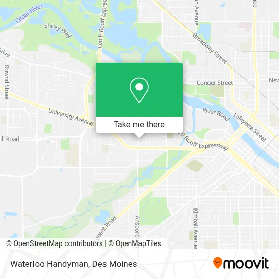 Waterloo Handyman map