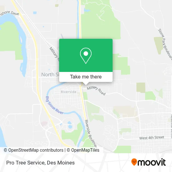 Pro Tree Service map