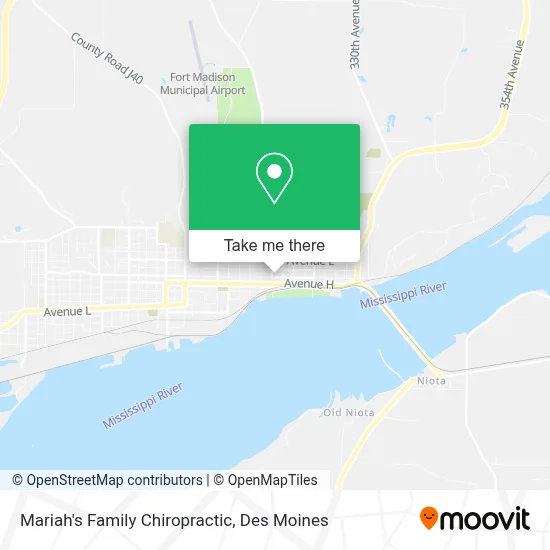 Mariah's Family Chiropractic map