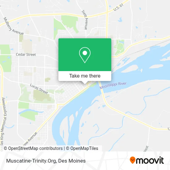 Muscatine-Trinity.Org map