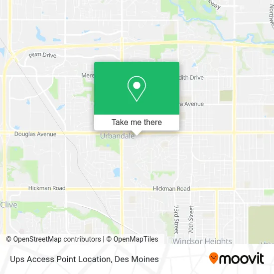 Ups Access Point Location map