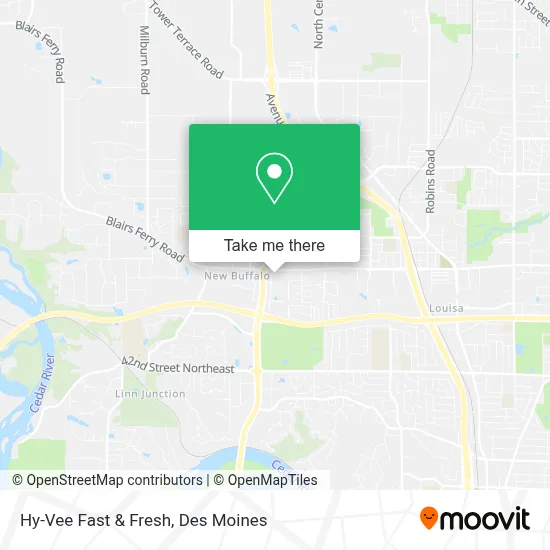 Hy-Vee Fast & Fresh map