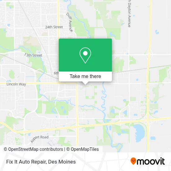 Fix It Auto Repair map