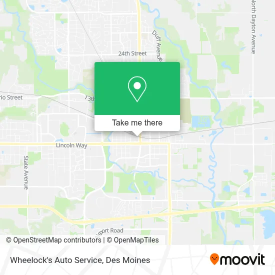 Wheelock's Auto Service map