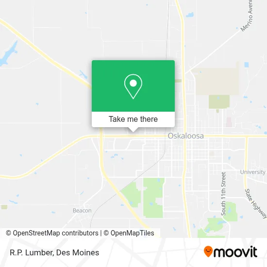R.P. Lumber map
