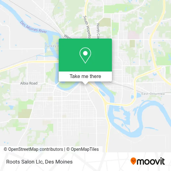Roots Salon Llc map