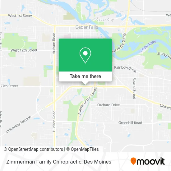 Zimmerman Family Chiropractic map