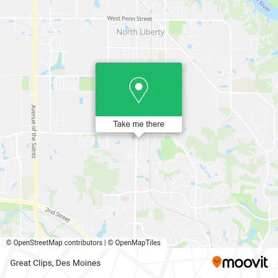 Great Clips map