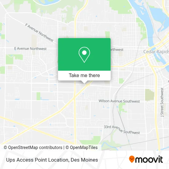Ups Access Point Location map