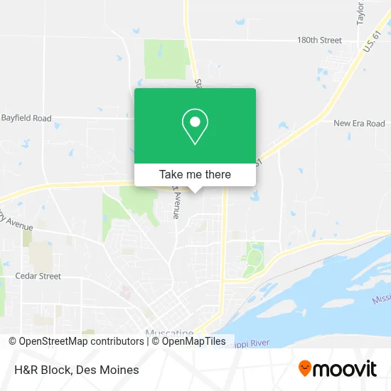 H&R Block map