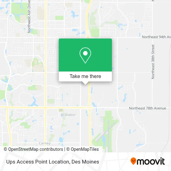 Ups Access Point Location map